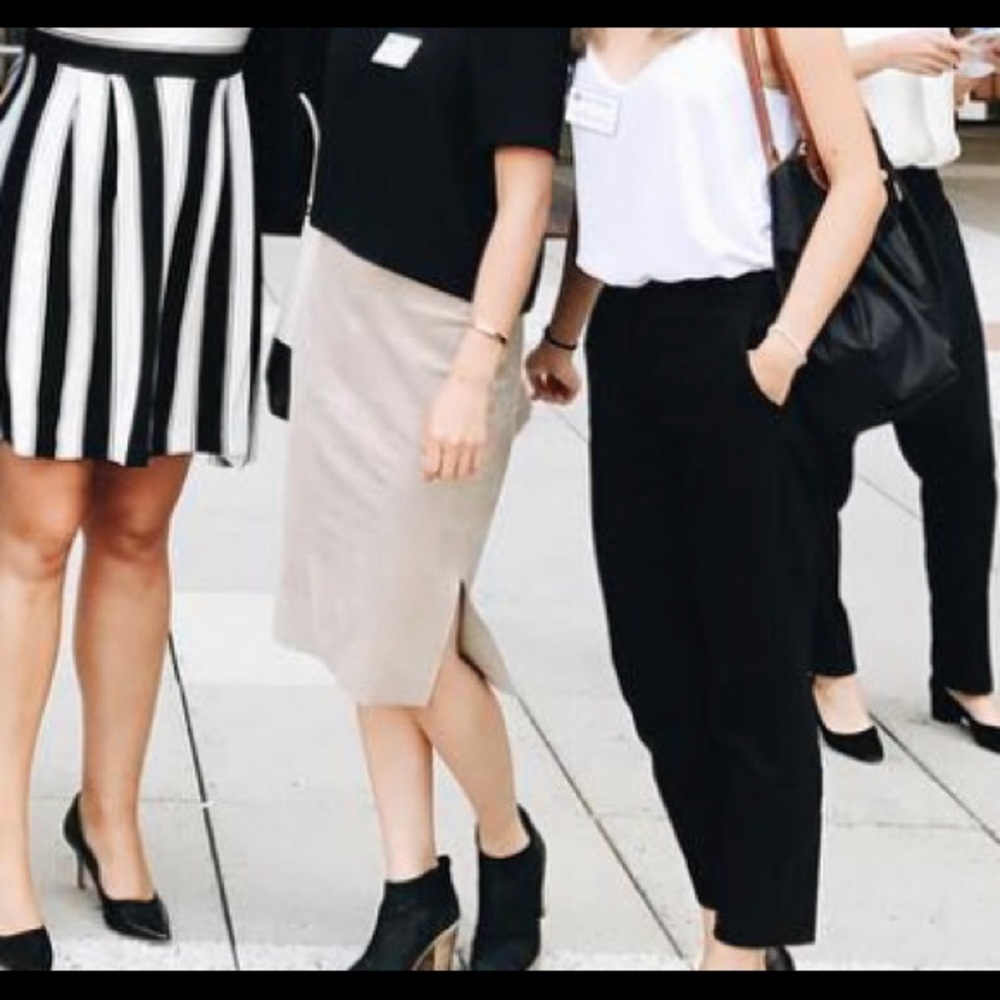 Aritzia Wilfred Free Suede Pencil Skirt
